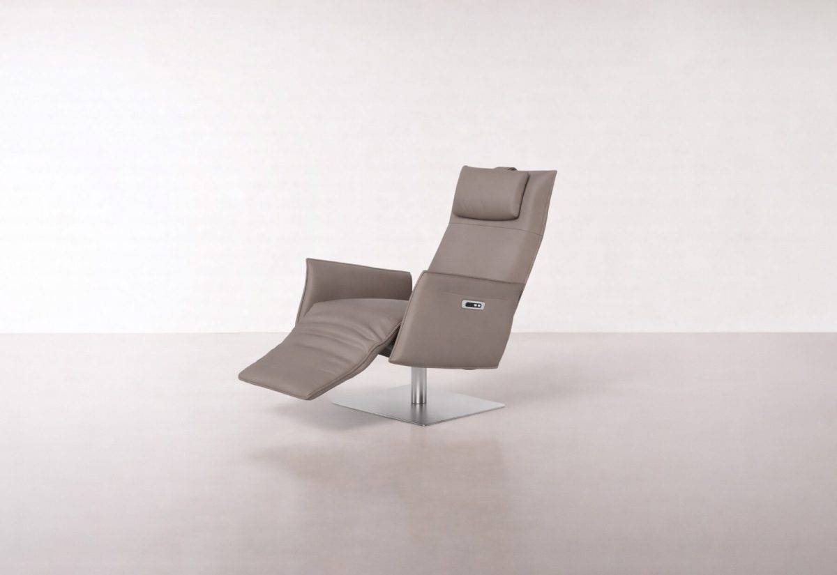 BAZZTA RECLINABLE - Terciopelo / Beige