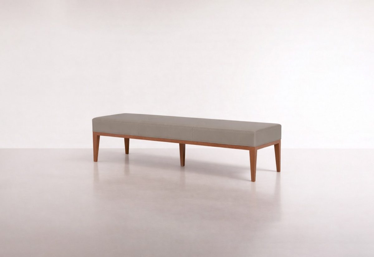 TAZZO PIE DE CAMA - Terciopelo / Beige