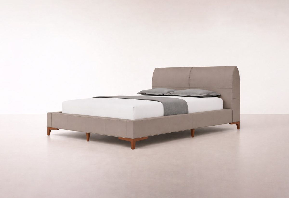 TAZZO CAMA QUEEN SIZE - Terciopelo / Beige