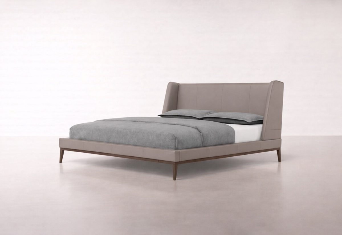 ZURDA CAMA KING SIZE - Terciopelo / Beige