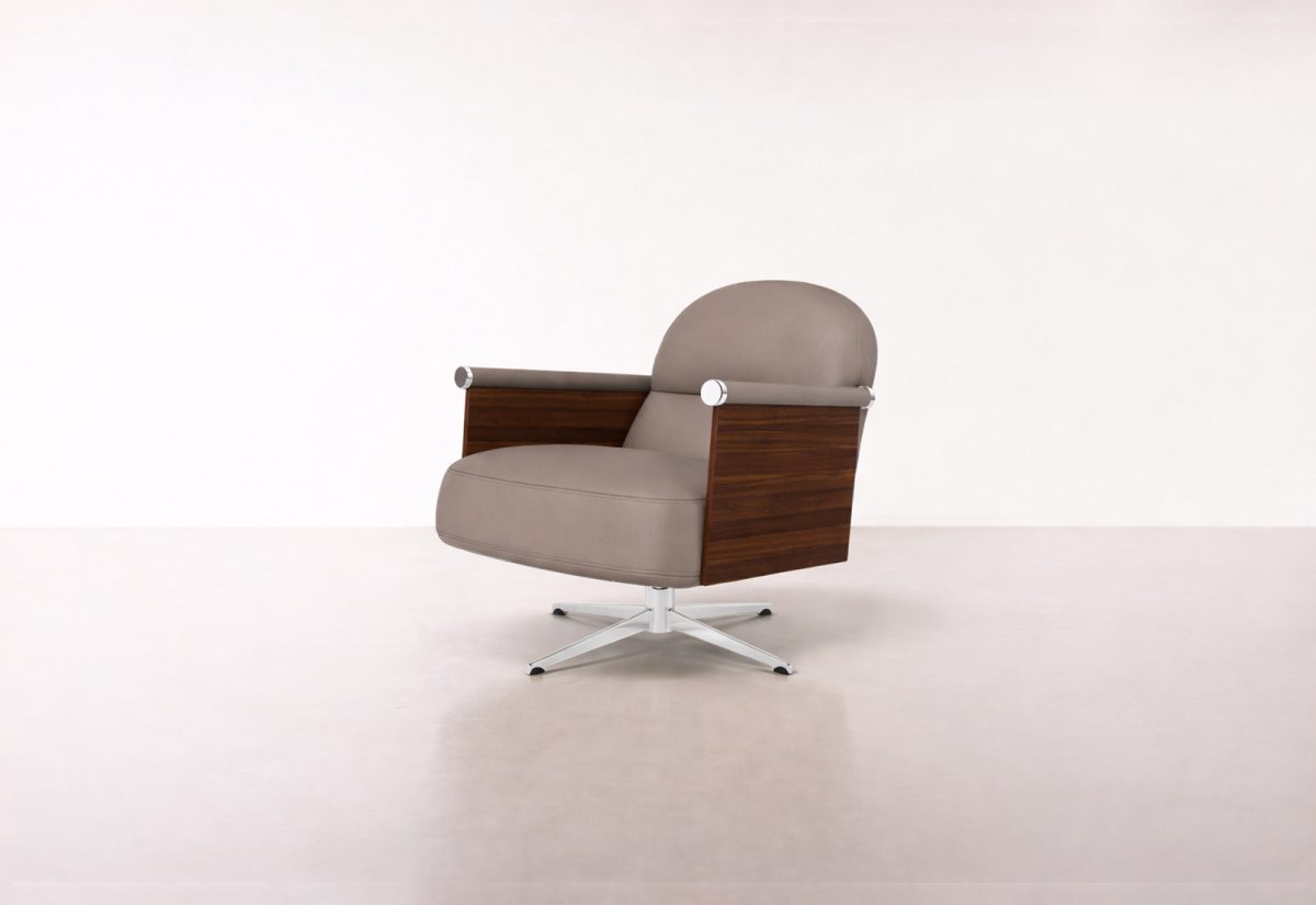 KORO SILLÓN - Terciopelo / Beige