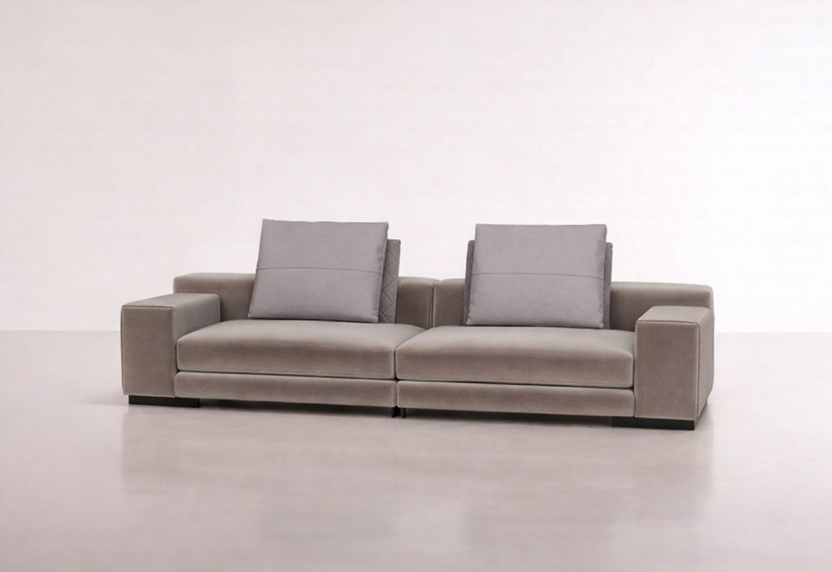 MIKELE MODULAR SOFÁ - Terciopelo / Beige