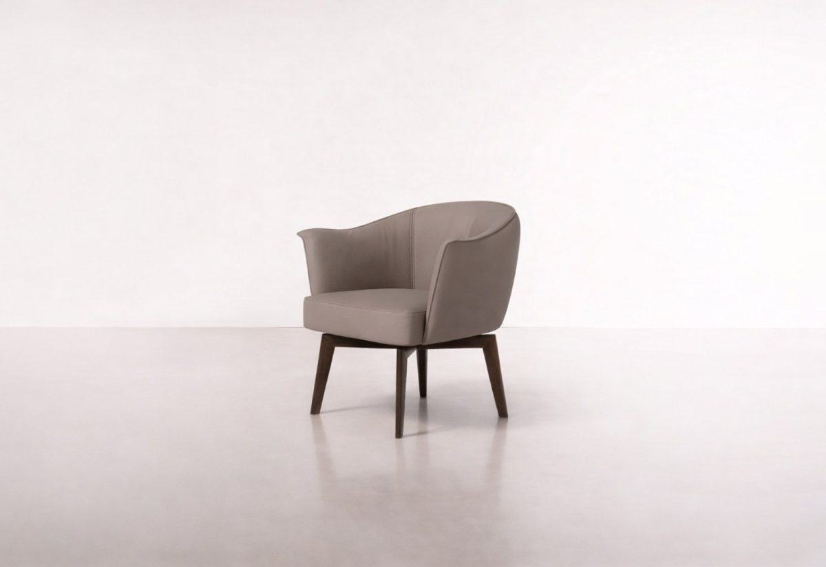 CAZZY SILLA GIRATORIA - Terciopelo / Beige
