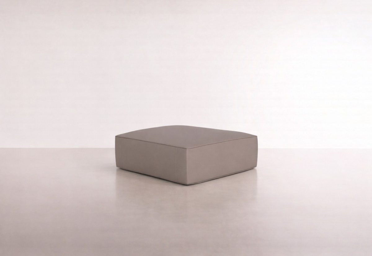 EZZTILUZ TABURETE CUADRADO - Terciopelo / Beige