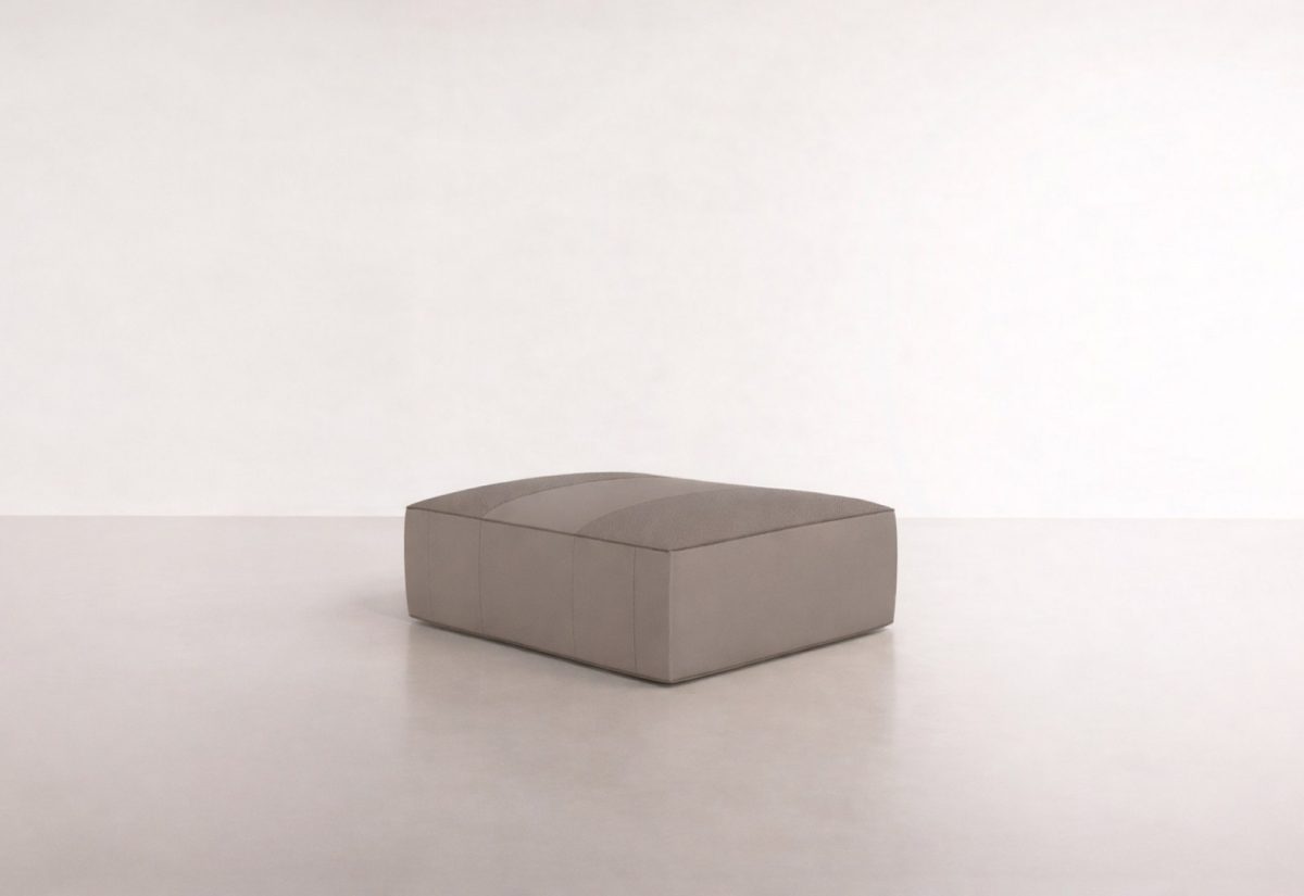 EZZTILUZ TABURETE RECTANGULAR - Terciopelo / Beige